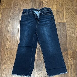 Judy Blue Dark Indigo crop Wide Leg Jeans